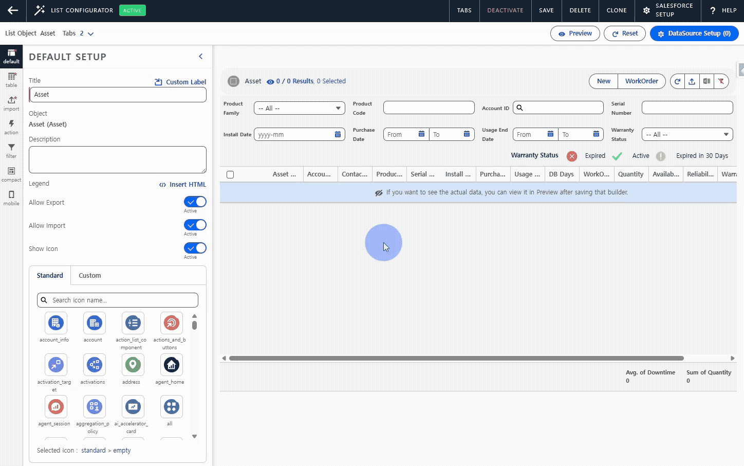 Demonstration of configuring custom sort order using Order By in SmallBuilder Lists